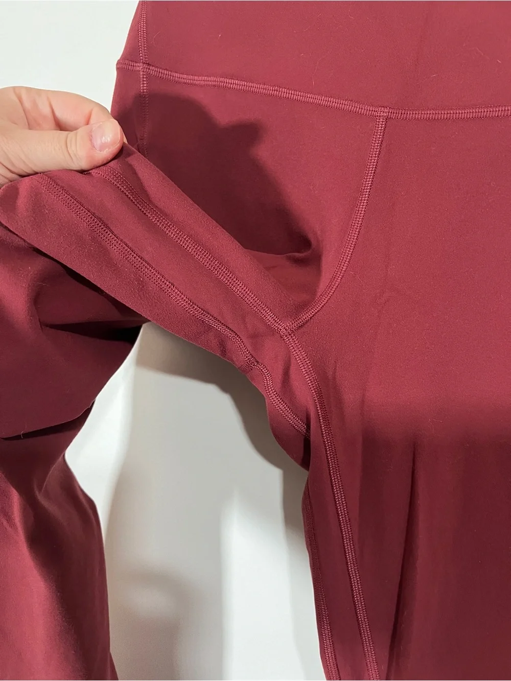 Lululemon High-Rise Leggings with Pockets 25” Mulled Wine Size 8